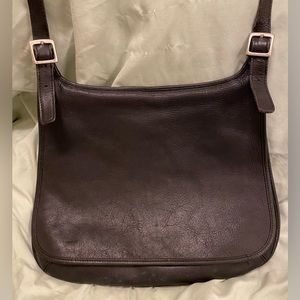 Vintage Coach 9134 Black Hippie Flap Saddle Crossbody Bag Costa Rica Purse